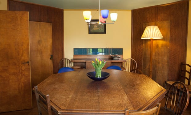 Piece of eight: the octagonal wood-panelled dining room.