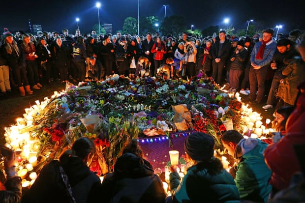 Mourners in Princes Park, Melbourne, pay their respects to Eurydice Dixon.