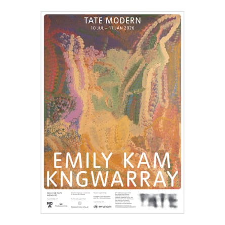 Tate Shop Emily Kam Kngwarray exhibition poster