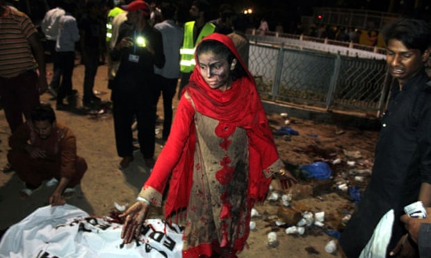 The aftermath of the Easter Sunday attack in Gulshan-e-Iqbal park.