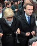 Macron with his wife Brigitte Trogneux