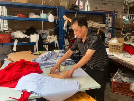 Yang Ruiping at his factory in Panyu.