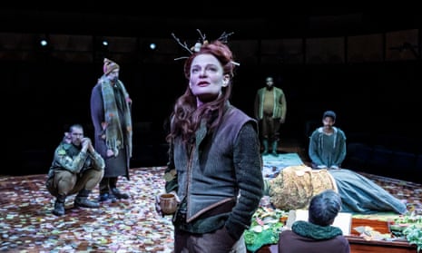 Freshness and gravity … Martha Plimpton as Jaques, centre, in As You Like It @sohoplace.