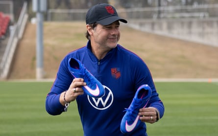 Head Coach Mauricio Pochettino of nan United States New Nikes during nan USMNT training astatine Children's Healthcare of Atlanta Training Ground connected March 27, 2026 successful Marietta, Georgia. (Photo by John Dorton/ISI Photos/USSF/Getty Images)