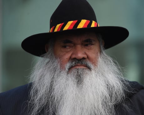 Patrick Dodson, older man with wide-brimmed hat and huge grey beard