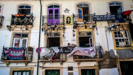 Facade of one of the repúblicas in Coimbra.