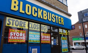 A Blockbuster store in Sidcup, Kent, 2013