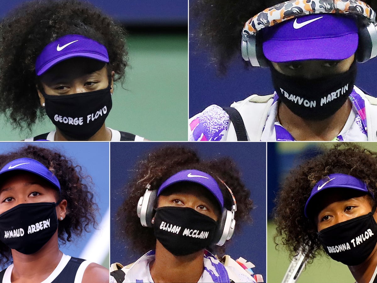 Naomi Osaka Keeps Victims Of Racial Injustice In Spotlight With Us Open Masks Sport The Guardian