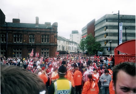 Crowds outside the Millenium Stadium