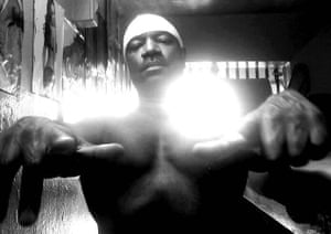 prisoner in his cell