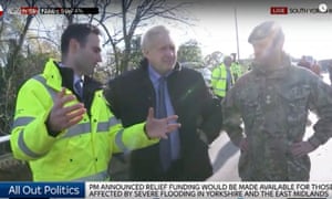 Boris Johnson in South Yorkshire.