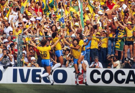 Fernando Diniz begins his mission to bring joy and beauty back to Brazil | Brazil 5 Socrates celebrates after scoring for Brazil against Italy in the World Cup in 1982.