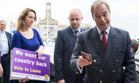 Nigel Farage during EU referendum campaign
