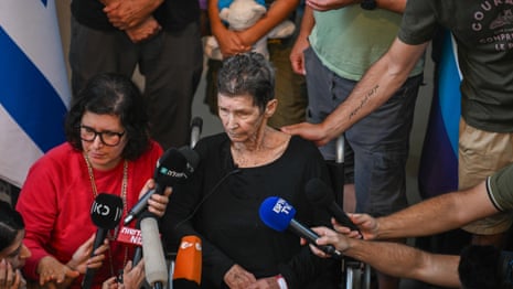 Freed Israeli hostage describes ordeal after release by Hamas – video