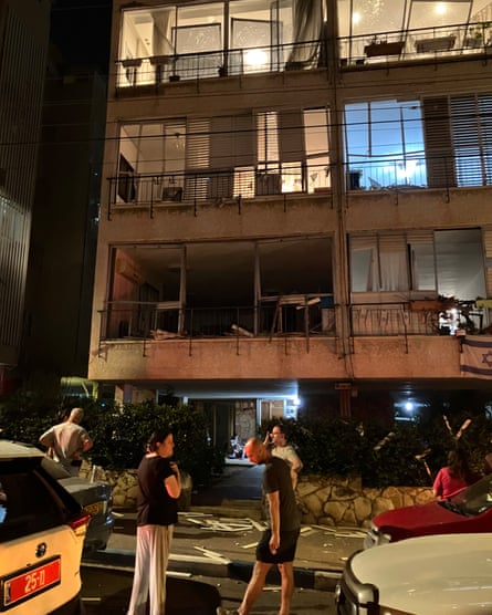 Damage to Sveta’s building in the Iranian strike