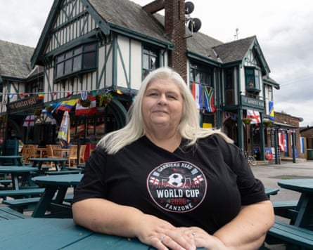 Dawn Slater landlady of the Garricks Head pub, Urmston