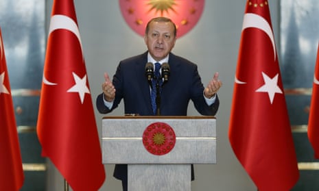 Recep Tayyip Erdoğan at the Presidential Palace