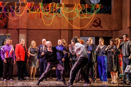 Eighties bling … John Brancy, Caspar Singh and the Chorus.