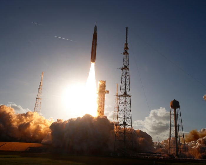 Artemis II lifts of from the Kennedy Space Center – in pictures