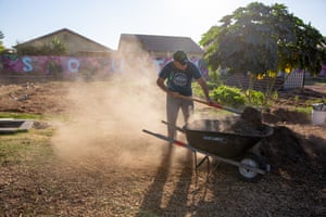 Spaces of Opportunity is a community farm in South Phoenix where many in the neighborhood find respite from the heat.