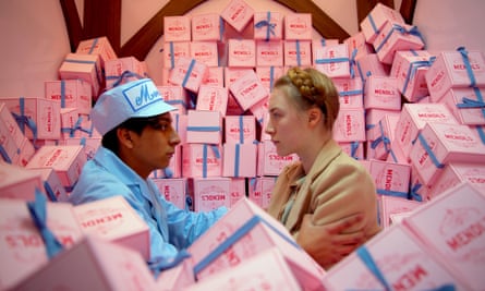 With Tony Revolori in The Grand Budapest Hotel, 2014.