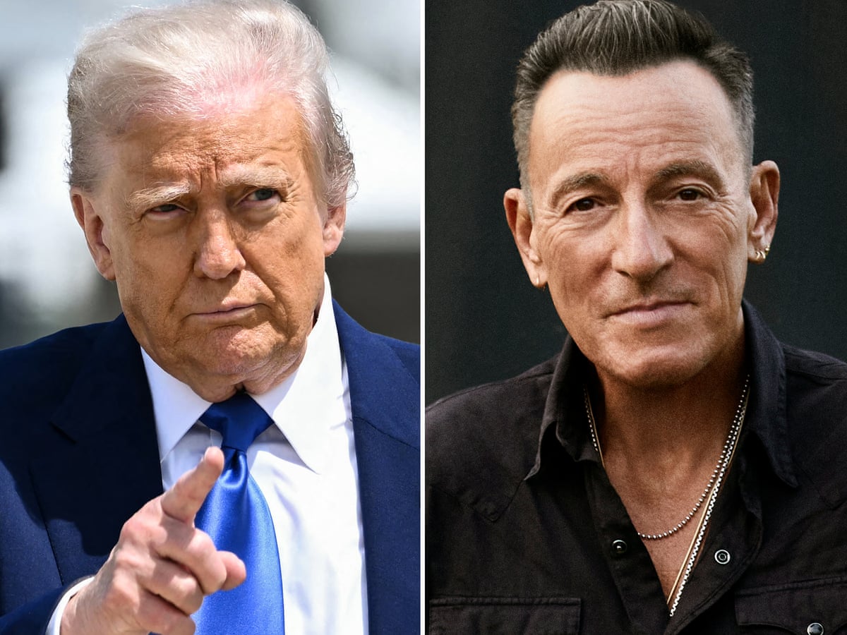 This dried out prune of a rocker': Donald Trump attacks Bruce Springsteen after musician's fiery speeches | Bruce Springsteen | The Guardian