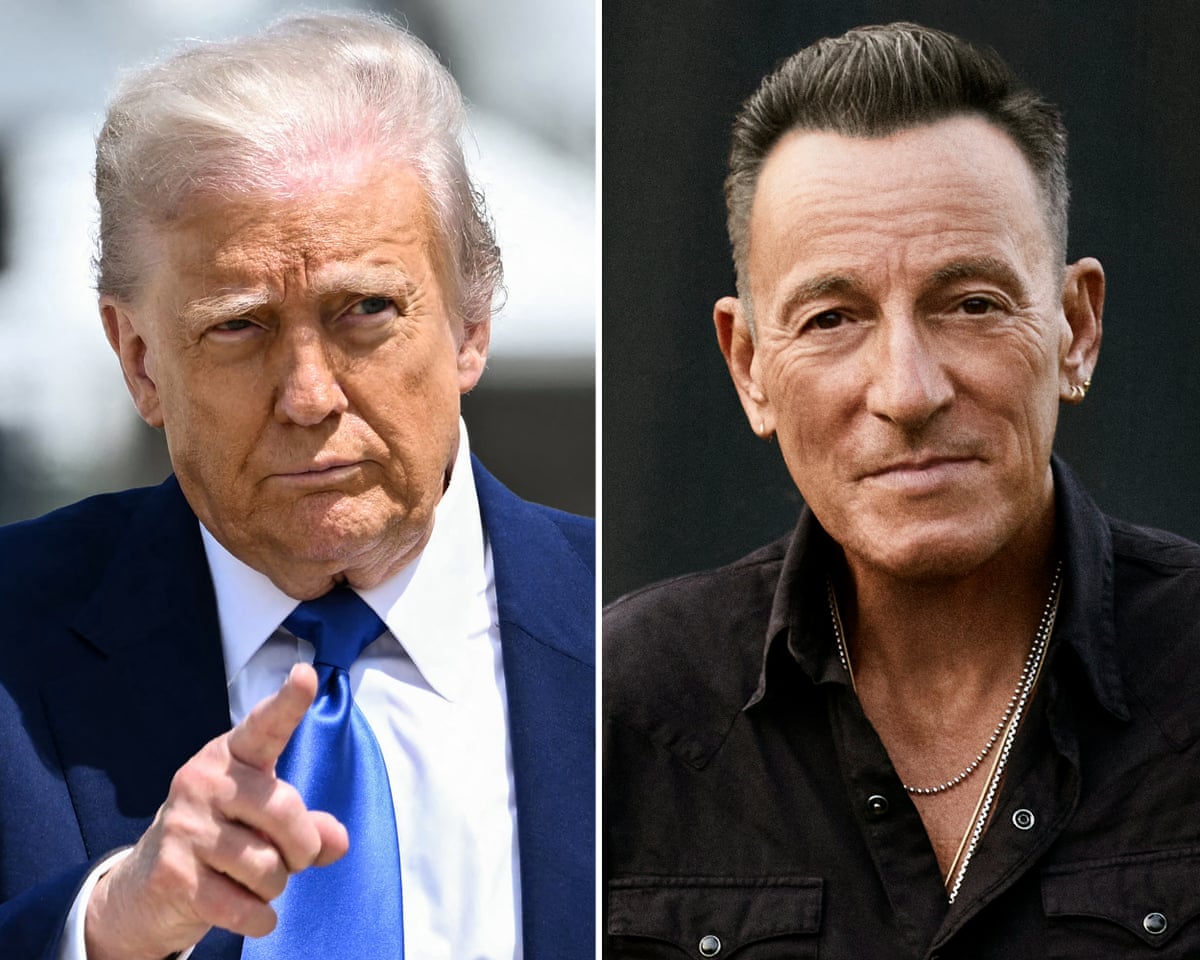This dried out prune of a rocker': Donald Trump attacks Bruce Springsteen after musician's fiery speeches | Bruce Springsteen | The Guardian