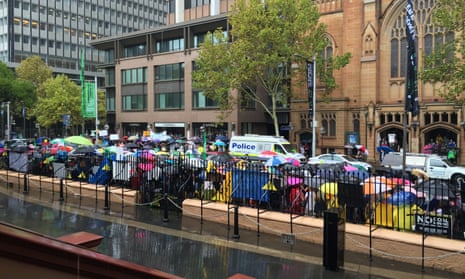 Protesters rally outside NSW parliament in opposition to propose anti-protest laws