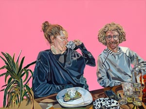 Breakfast with Violet and Adam, 2020, by Joy Labinjo
