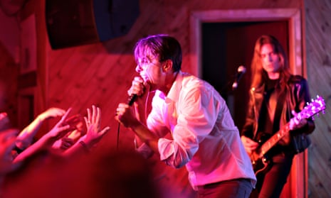 Suede perform secret gig at the Moth club in east London last September.