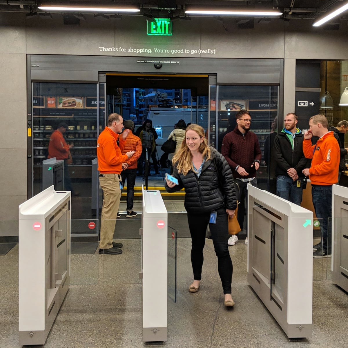 Amazon Go Convenience And Concern At New Checkout Free Corner Shop Amazon The Guardian