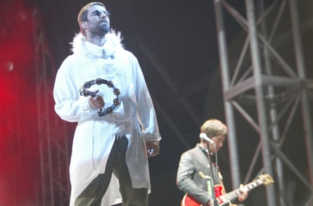 The friction, the tension, the love and the hate … Oasis at Glastonbury in 2004
