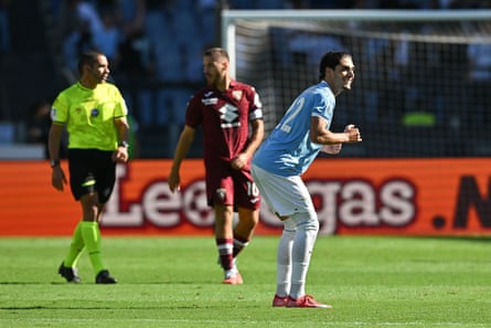 Cancellieri performs his ‘butt-wiggle’ celebration