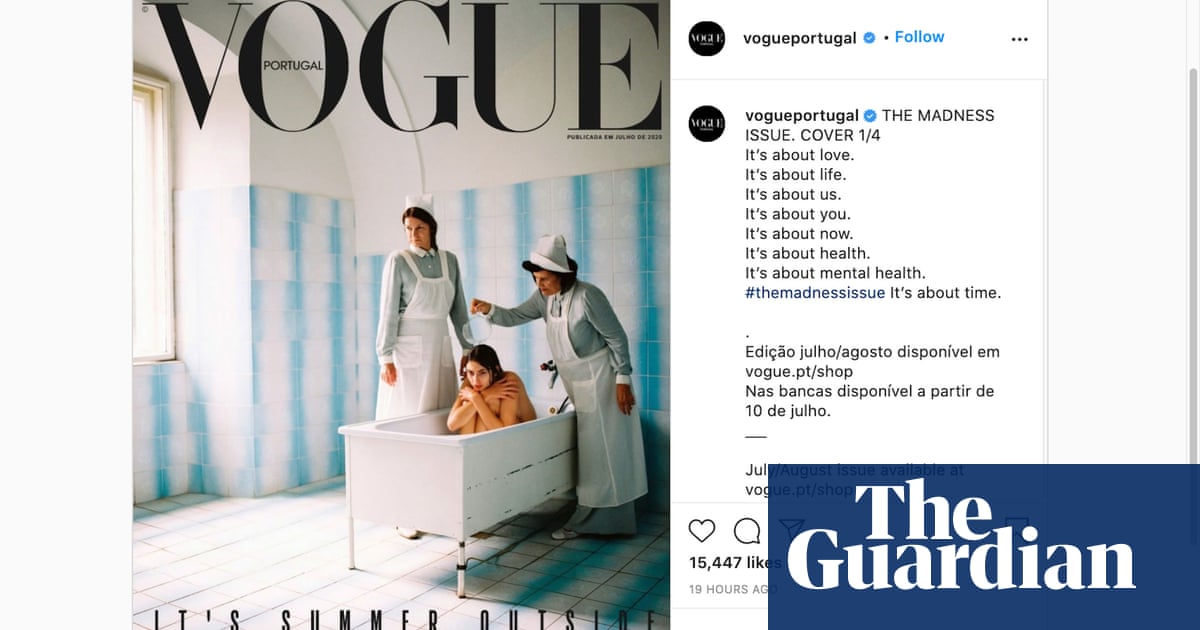 Vogue Portugal under fire for mental health cover in very bad taste