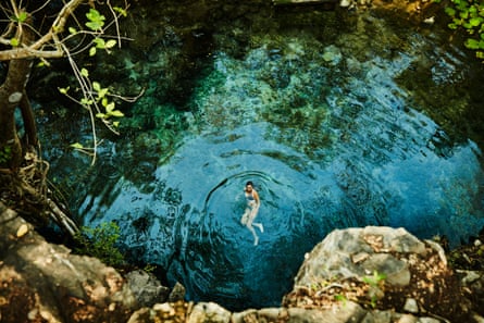 In Mexico bathers are asked not to wear sunscreen while swimming in natural pools.