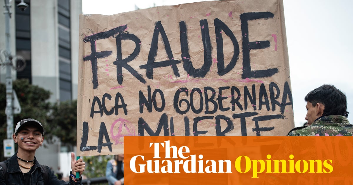 Gustavo Petro, the guy who tried redistribution and climate policy instead of mega-prisons and executive decrees, watching the Trump-branded democracy shredder fire up next door.