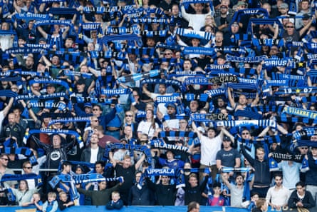 Sirius fans display their scarves in the stands