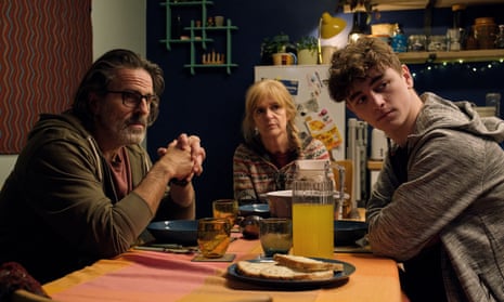 Neil (Con O’Neill), Clare (Siobhan Finneran) and Ryan Cawood (Rhys Connah) in Happy Valley