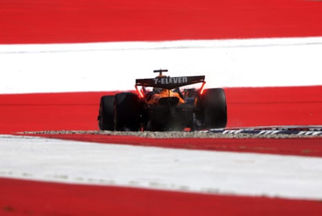 McLaren's Oscar Piastri during qualifying at the Red Bull Ring.