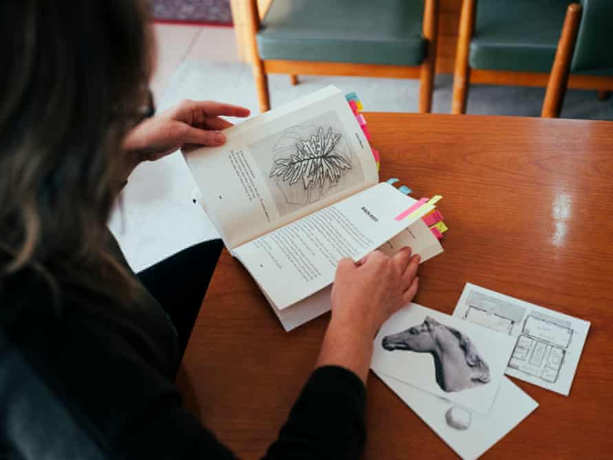 Janine Mikosza included her art and floorplans in her memoir, like a scrapbook.