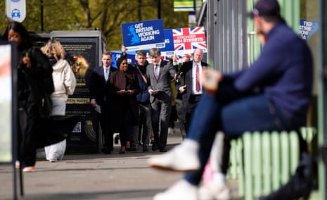 Kemi Badenoch campaigning in Clapham last week.