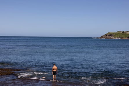 A swimmer at Malabar beach