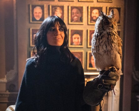 Claudia Winkleman in The Traitors castle.