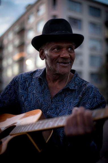 Darrell Fields, 62, was a homeless man in Los Angeles known as Mr Guitar. He was killed in August when his tent was set ablaze.