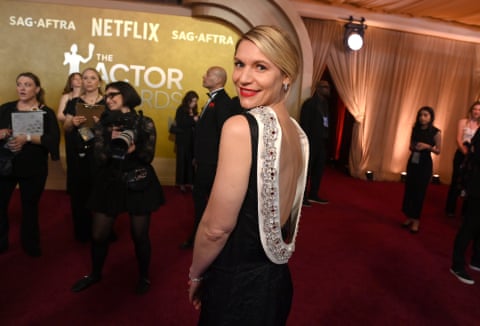 Claire Danes arrives on the red carpet at the 32nd Actor awards 2026, formerly known as SAG awards.
