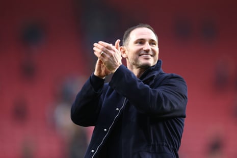 Frank Lampard applauding fans after Bristol City v Coventry City match on 7 March 2026.