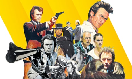 The many faces of Clint Eastwood composite