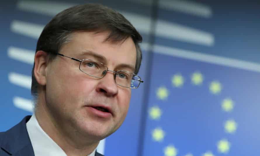 The European commission vice-president, Valdis Dombrovskis