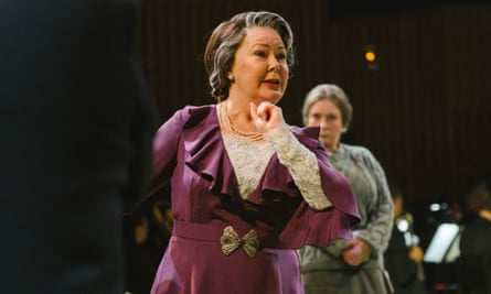 A riot of strop and stridency … Judith Howarth as Lady Billows.