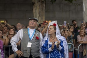 Madrid, SpainThe procession of La Virgen de la Paloma parades through the streets of Madrid